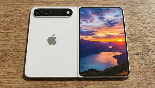 애플의 폴더블 아이폰 렌더링 이미지. / Ice Universe