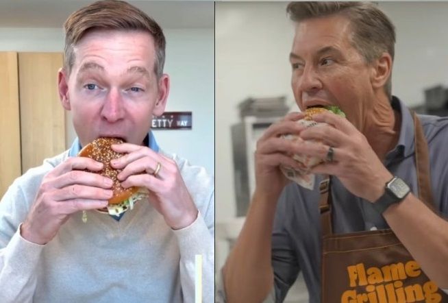 引用：マクドナルド、バーガーキングの公式SNSアカウント