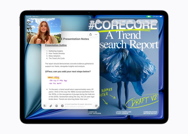 iPad featuring M4 chip. Apple provided