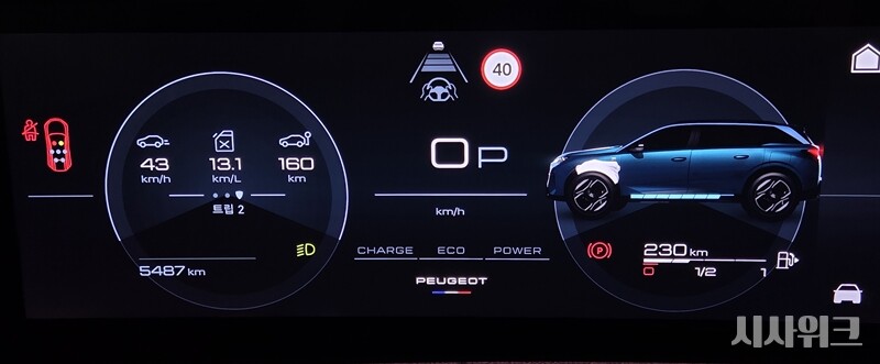 &nbsp;   The new 5008 uses a hybrid HEV powertrain; our test drive recorded roughly 13 km/L. / Photo by Je Gal-min