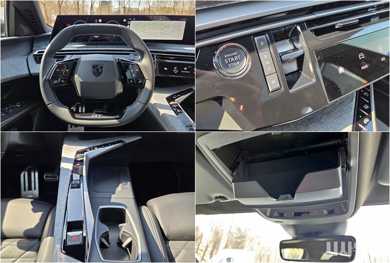 &nbsp;   Key front-cabin features include roomy cupholders and a sunglasses compartment. / Photo by Je Gal-min