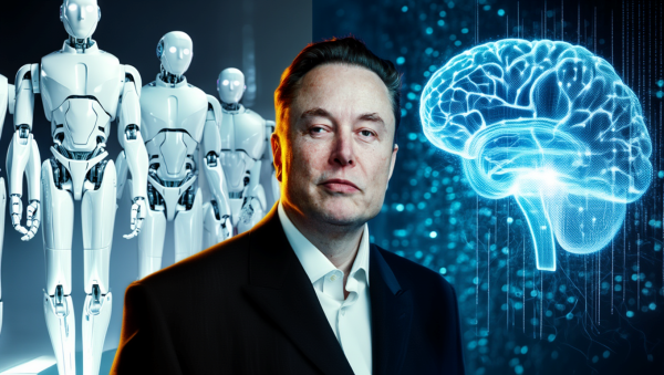 일론 머스크가 AGI를 언급하고 나섰지만, 대중의 반응은 미적지근하다. [사진: Reve AI]