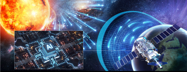 우주항공용 AI 뉴로모픽 반도체의 활용모식도. [사진: 과기정통부]