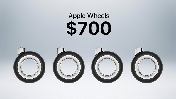 애플 맥 프로용 휠 키트 [사진: AppleExplained 유튜브]