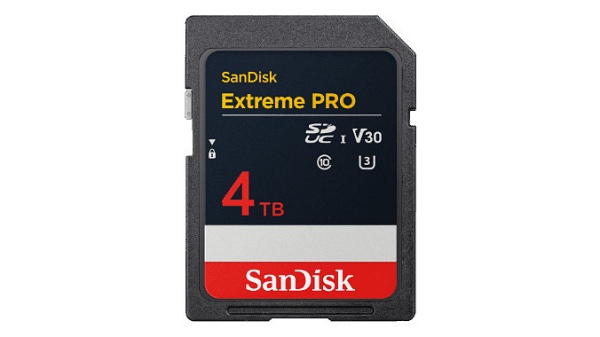샌디스크가 4TB 용량의 SD카드를 개발했다 [사진: 웨스턴디지털]