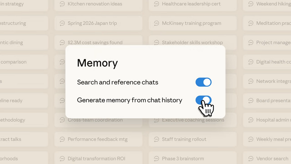 클로드 메모리 기능 [사진: 앤트로픽 유튜브]