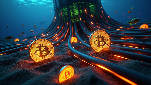 비트코인 네트워크가 해저 케이블 손실에도 생존한다는 연구 결과가 발표됐다. [사진: Reve AI]
