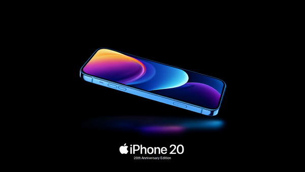 풀스크린 아이폰20 예상 모습 [사진: Reve AI]