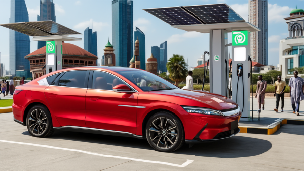 휘발유값 상승은 전기차 전환의 촉매제가 될 가능성이 크다.  [사진: Reve AI]