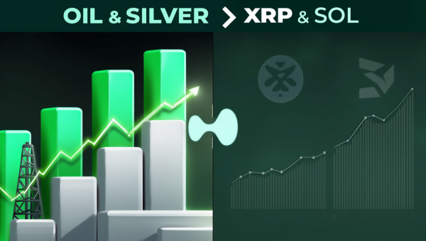 하이퍼리퀴드에서 원유·은 거래량이 XRP·솔라나를 크게 앞지르고 있다 [사진: Reve AI]