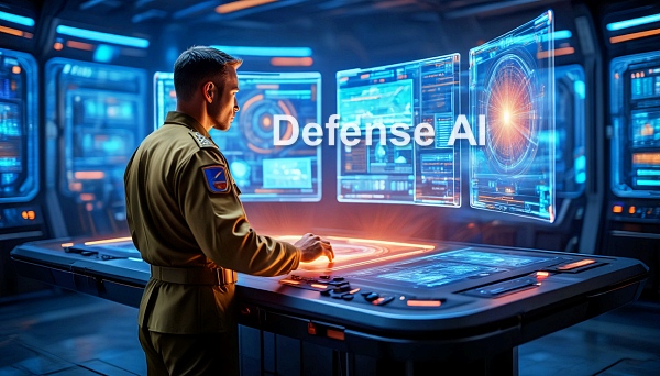 AI 발전에 따라 국방 분야의 수요 또한 빠르게 늘고 있다는 점이 논란거리다 [사진: Reve AI]