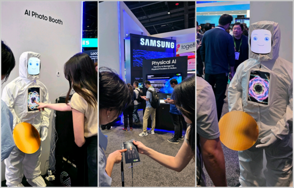 엔비디아 GTC 2026 내 삼성전자 부스 현장. 