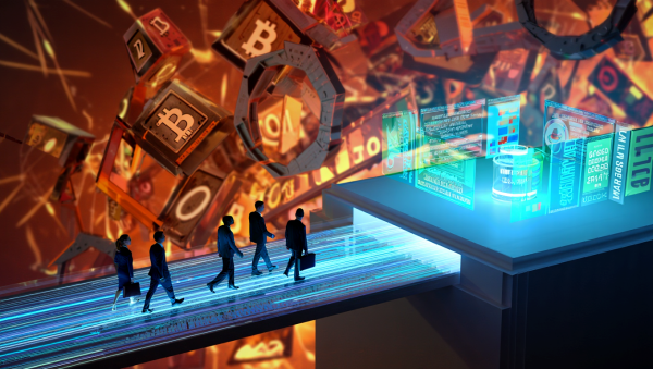 암호화폐 시장이 변동성을 겪는 가운데, 예측 시장이 새로운 투자 흐름으로 부상하고 있다 [사진: Reve AI]