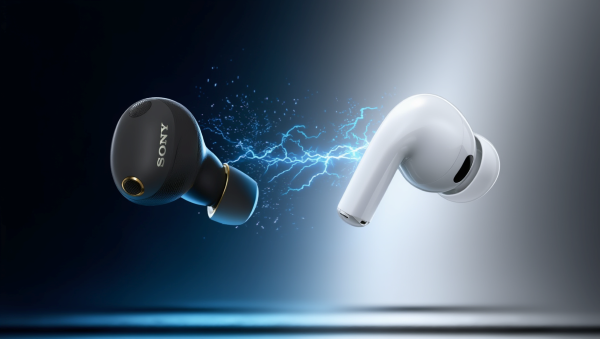 소니와 애플의 플래그십 무선 이어버드가 정면 승부에 나섰다. [사진: Reve AI]