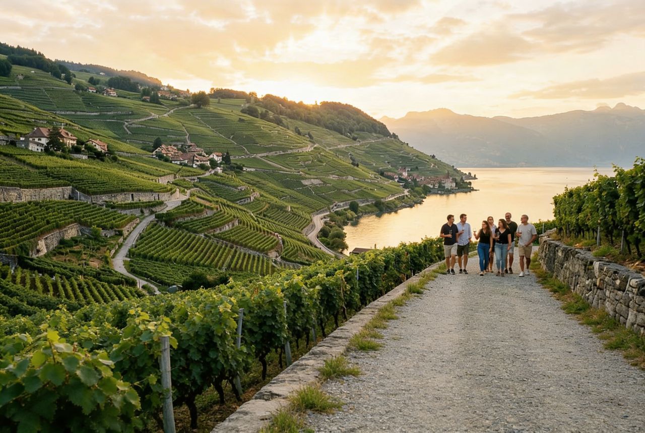 Enjoy winery tours and lake kayaking / Designed by Freepik