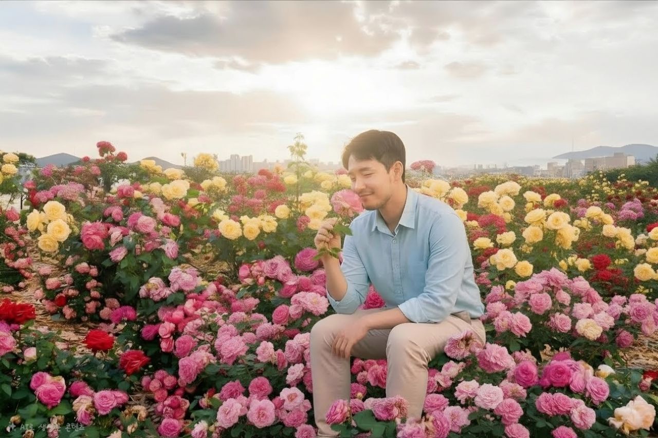 Samcheok’s largest rose park in the country / Designed by Freepik