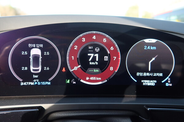 포르쉐 카이엔 S E-하이브리드 쿠페 디지털 계기판 [오두환 기자]