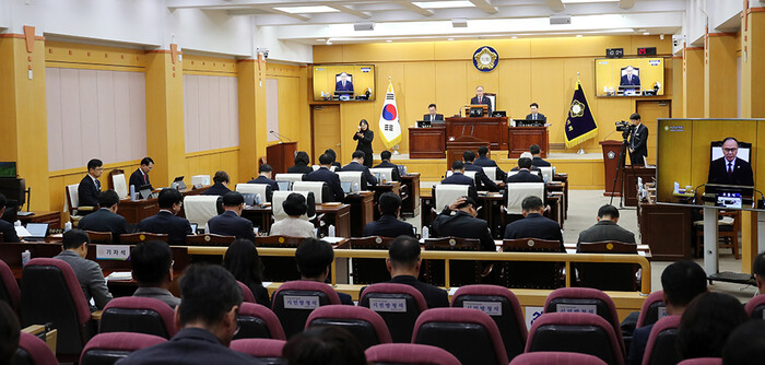 Opening of Seosan City Council\'s 312th extraordinary session. (Photo: Seosan City Council)