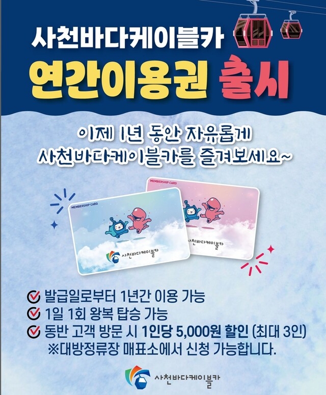 Discover the New Annual Pass for Sacheon Cable Car: A Must-Have for Tourists!