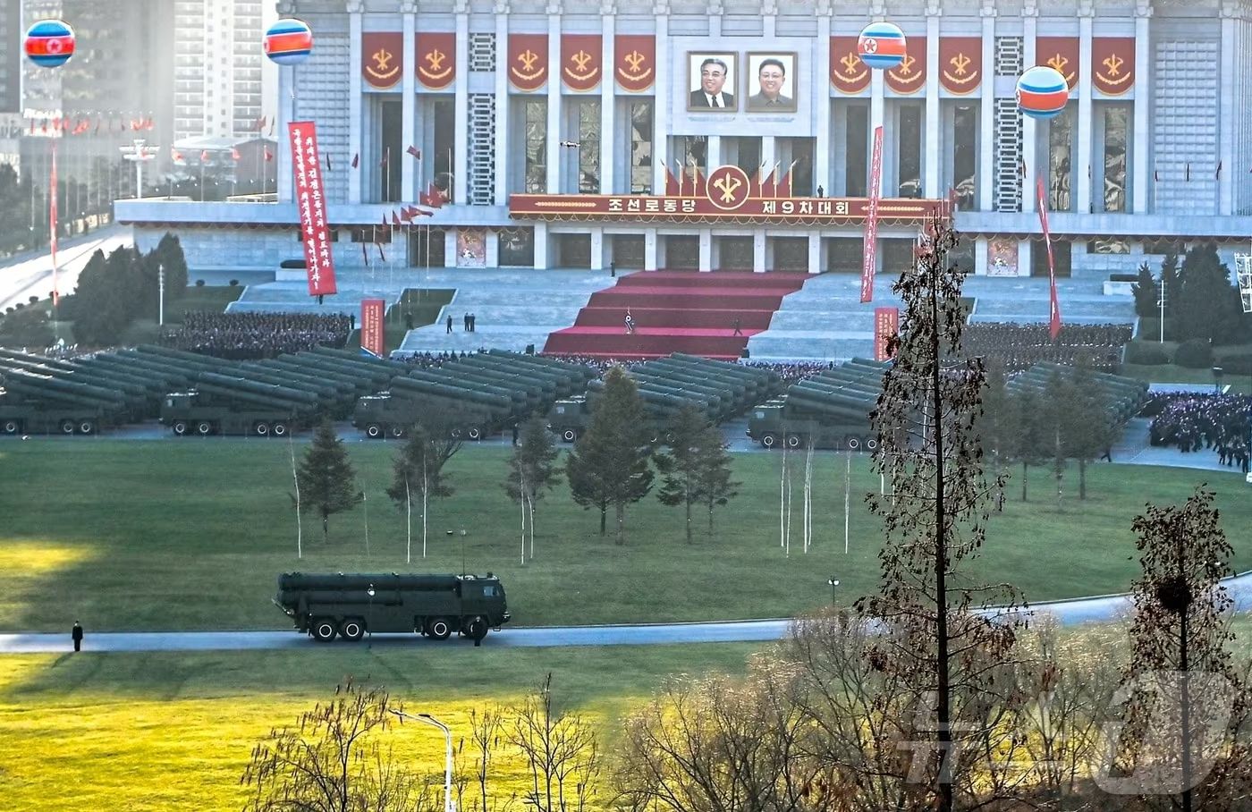 North Korea showcased its 600mm large-caliber multiple rocket launcher system at a ceremony in Pyongyang this February / Rodong Sinmun
