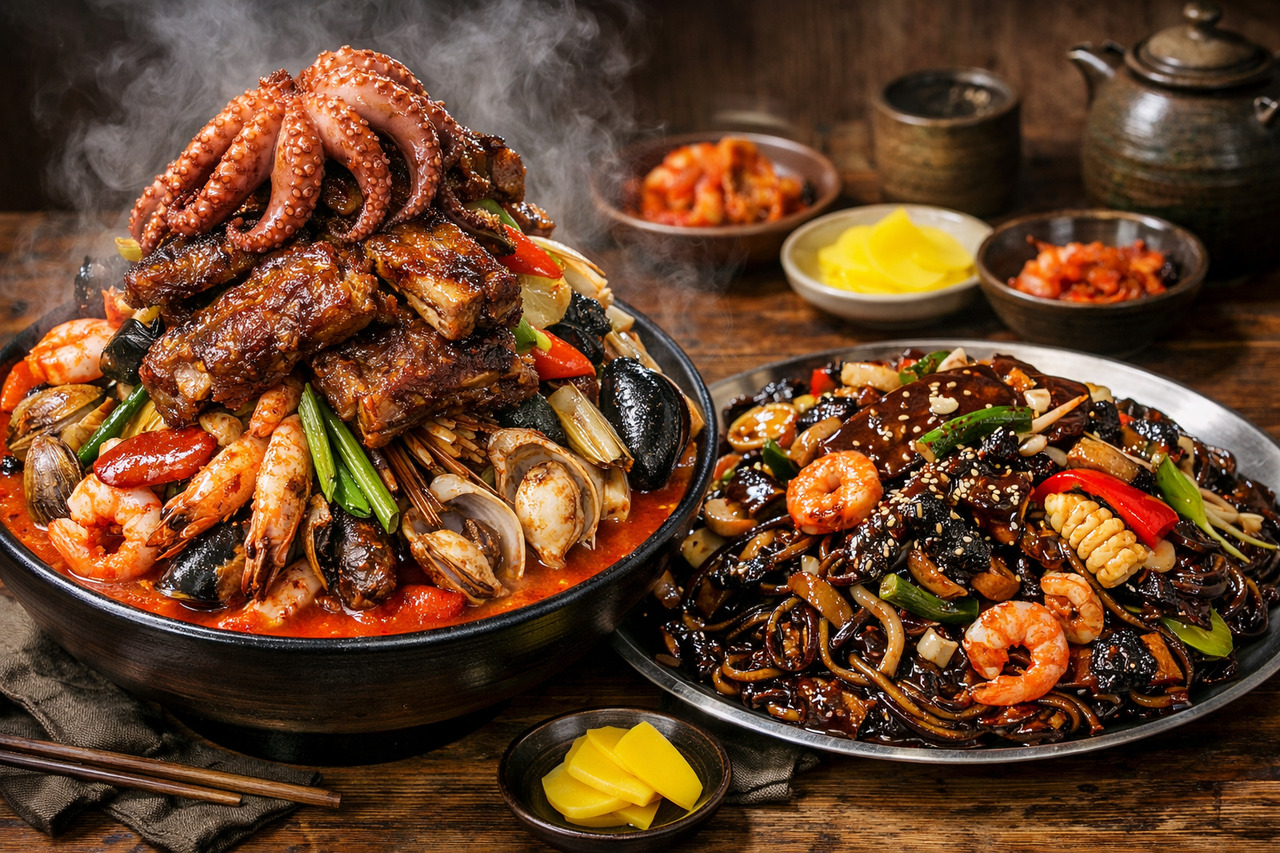 Discover the Ultimate Seafood Galbi Jjamppong: A 20cm Culinary Marvel!