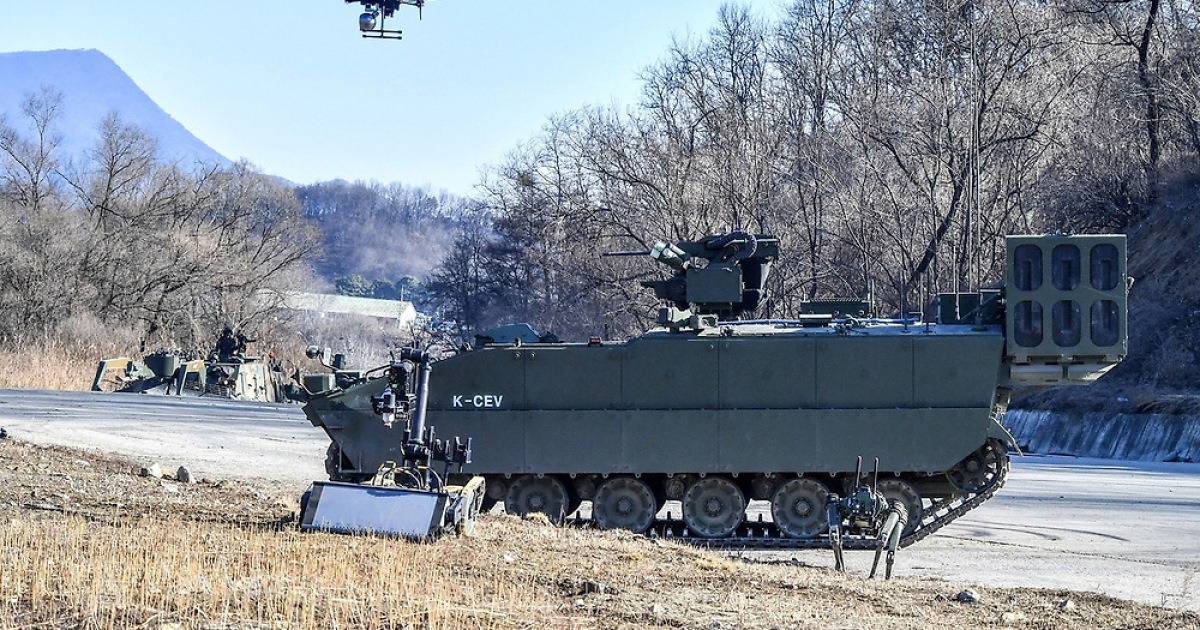 AI 기반 유무인 복합 한국형 공병 전투차량 실전훈련