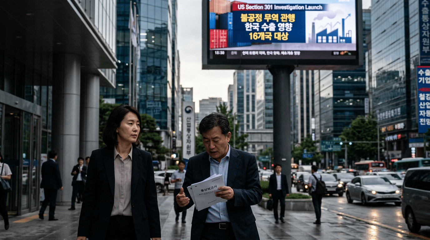 '예고된 수순'이지만 불안한 한국…미 무역법 301조 칼날, AI 생성 썸네일