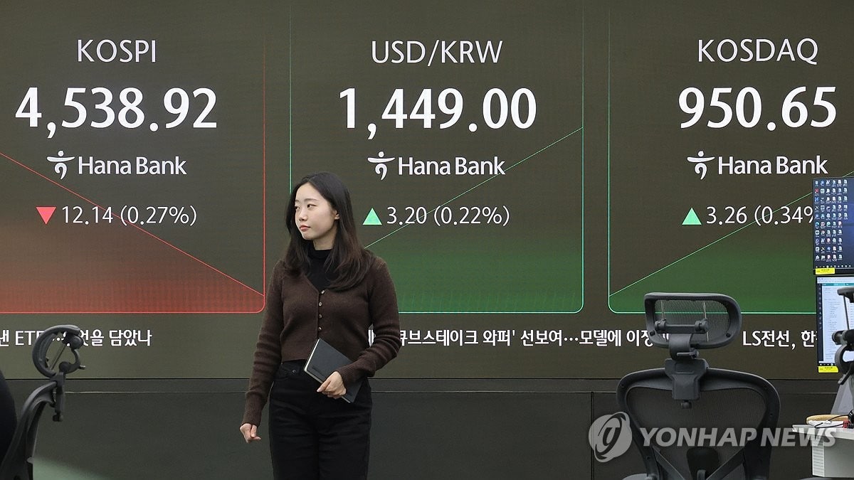 4만 달러 고지 눈앞에서 미끄러진 한국… 국가 경제 발목 잡은 뜻밖의 암초 3 원/달러 환율 엿새째 상승세 지속…1,450원 육박 | 연합뉴스