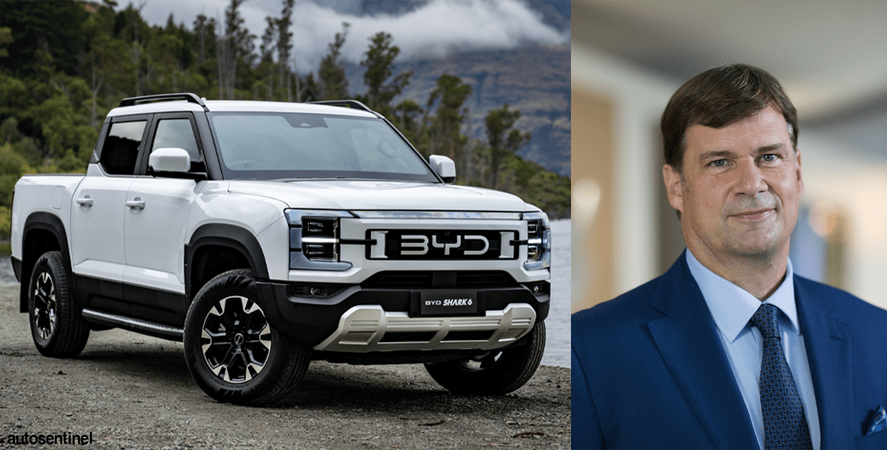 BYD 샤크 6 와 짐 팔리 포드 CEO / 사진(편집)=오토센티널