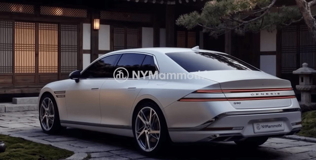 제네시스 G90 페이스리프트 예상도 / 사진=뉴욕맘모스