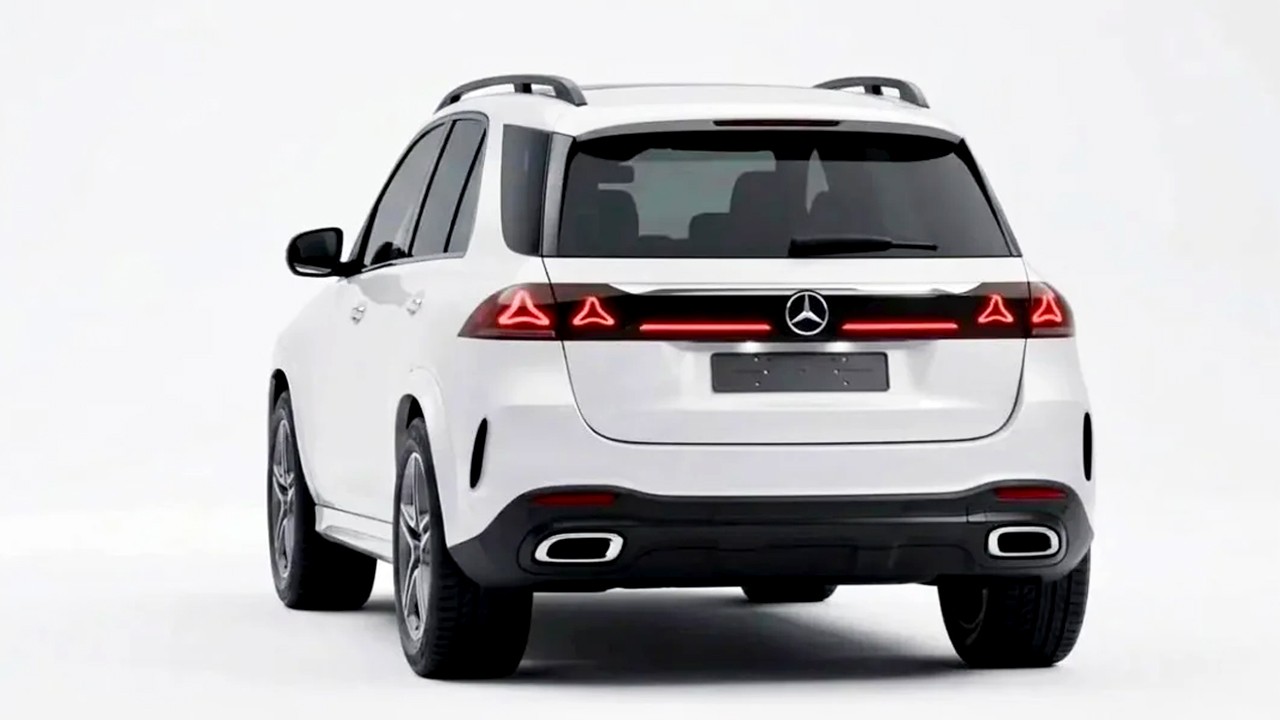 메르세데스-벤츠 GLE 페이스리프트 후면부 유출사진 / 사진=X