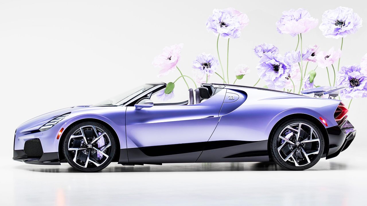 부가티 W16 미스트랄 캐롤라인 측면 뷰 / 사진=부가티