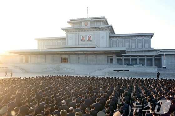 Rodong Sinmun, the official newspaper of North Korea’s Workers’ Party, reported that delegates to the Party’s 9th Congress visited the Kumsusan Palace of the Sun to pay their solemn respects to the Great Leader Comrade Kim Il Sung and the Great Leader Comrade Kim Jong Il, who reside there in eternal glory / Rodong Sinmun