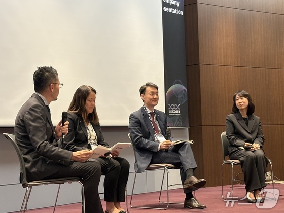 From left: Grace Han McMahon, Head of Business Development and Licensing, MSD Pacific; Albert Kim, President and CEO of MSD Korea; and Lee Hyun-ju, Executive Vice President of Clinical Research at MSD Korea