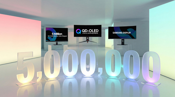 Samsung Display’s cumulative shipments of QD-OLED monitors surpassed 5 million units in March. / Courtesy of Samsung