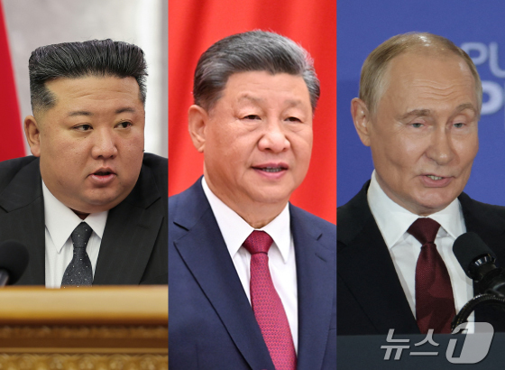 Kim Jong Un, General Secretary of the Workers\' Party of Korea; Xi Jinping, President of China; Vladimir Putin, President of Russia 2026.4.9 / News1