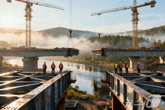 On Thursday, Rodong Sinmun, the official newspaper of North Korea’s Workers’ Party, reported that work to connect the two sections of the road bridge across the North Korea-Russia border was successfully completed on Tuesday. The newspaper stated that the project is being carried out in accordance with the agreement reached at the North Korea-Russia summit in Pyongyang / Rodong Sinmun