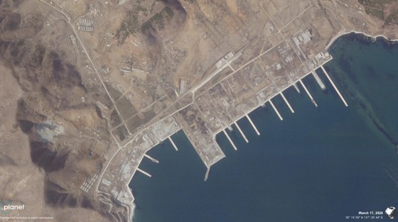 The Muncheon Naval Base (base of the Korean People\'s Army\'s 291st Unit), which is expected to house North Korea\'s new large warships and submarines, as confirmed by satellite imagery from March 17 / Capture from NK Pro