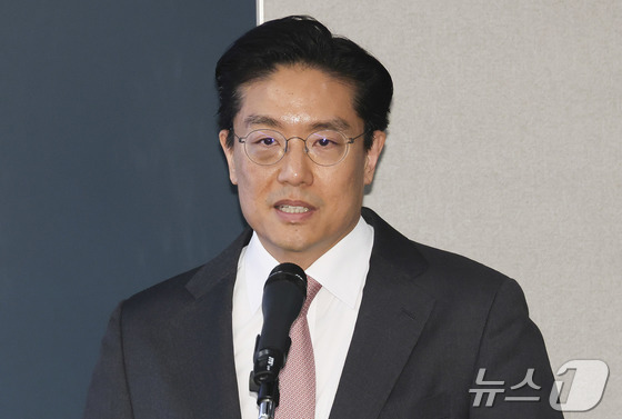 Samchundang Pharma CEO Jeon In-seok speaks during a press conference at the company’s headquarters in Asia, April 6, 2026.  / Courtesy of News1