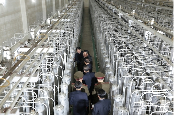 North Korea\'s nuclear material production facilities and nuclear weapons research institute / Rodong Sinmun