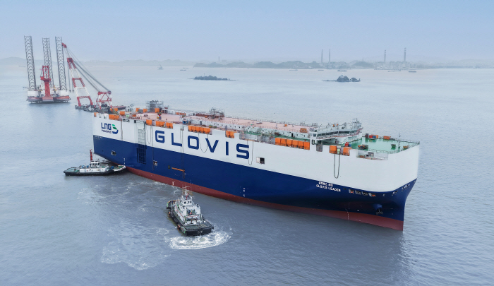 [사진]현대글로비스의 1만800대적 자동차선 Glovis Leader(글로비스 리더) 호