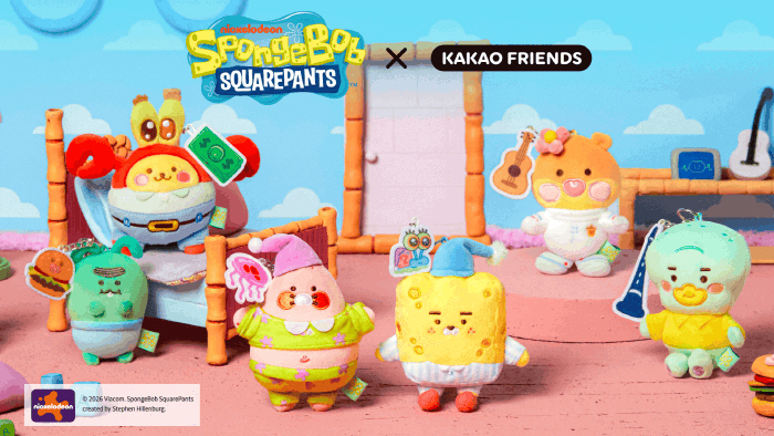 26.04.03 [카카오 보도사진] 카카오프렌즈, 피크닉 시즌 맞아 니켈로디언의 네모바지 스폰지밥과 협업 굿즈 출시1
