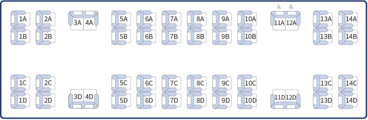DMZ Peace Link train Car 3 (48 seats) / Korail