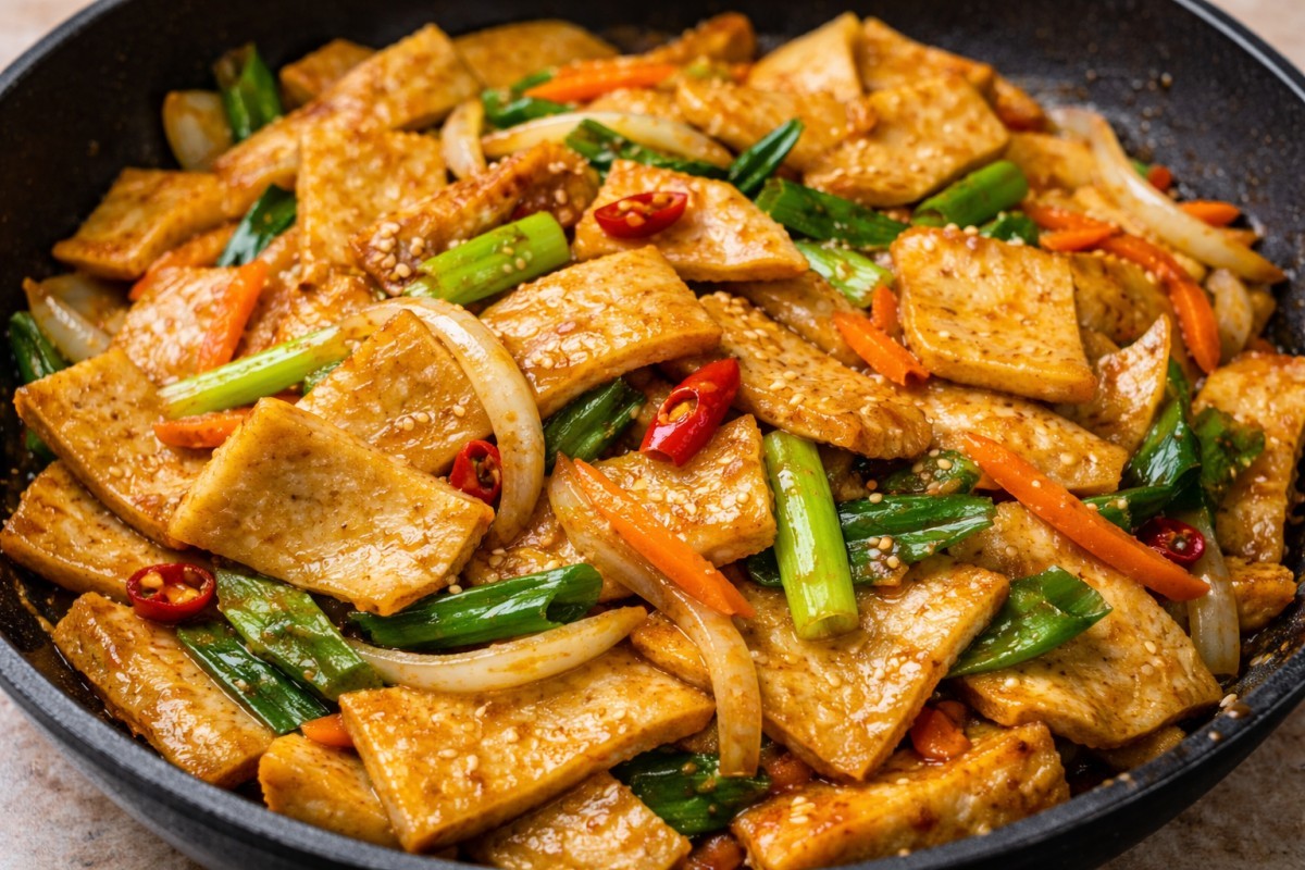 Delicious stir-fried fish cakes / AI-generated image based on the article