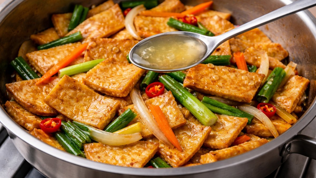 Stir-frying fish cakes / AI-generated image based on the article