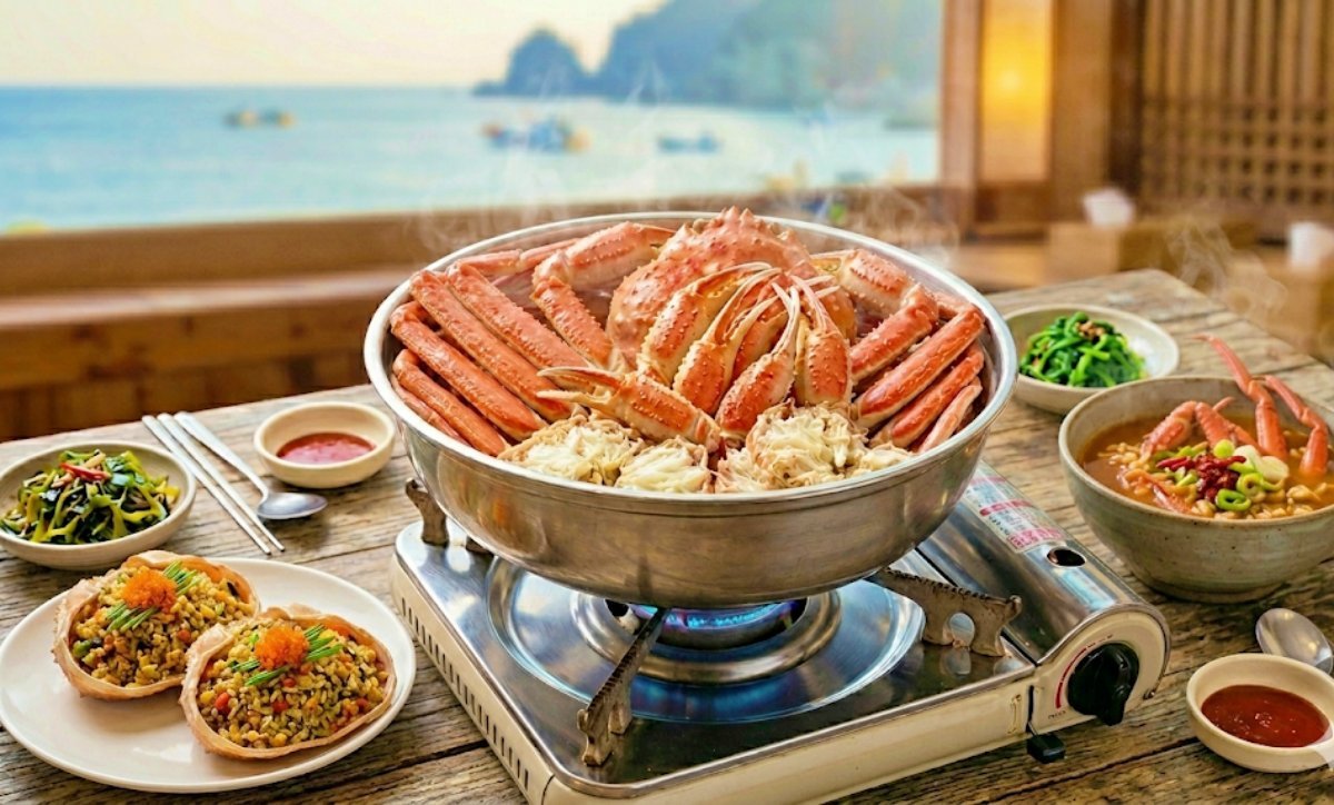 Snow crab dish. This AI-generated image is provided to aid understanding and may differ from the actual appearance.