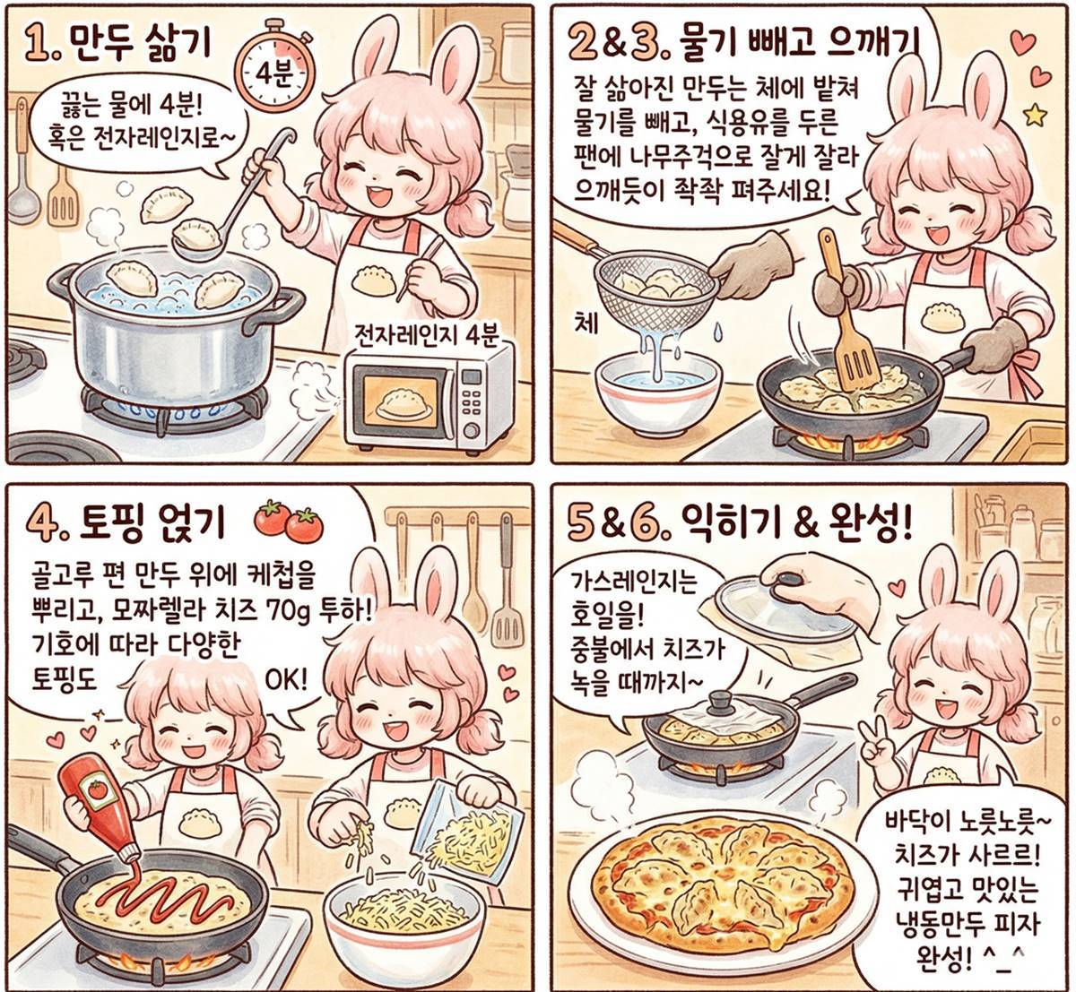 An AI four-panel comic created to help readers understand the article
