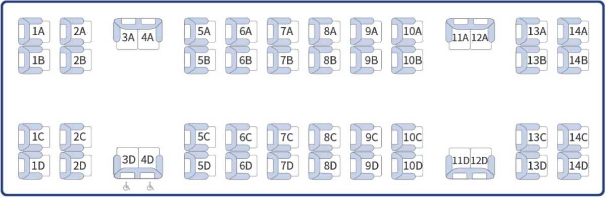 DMZ Peace Link train Car 1 (48 seats) / Korail