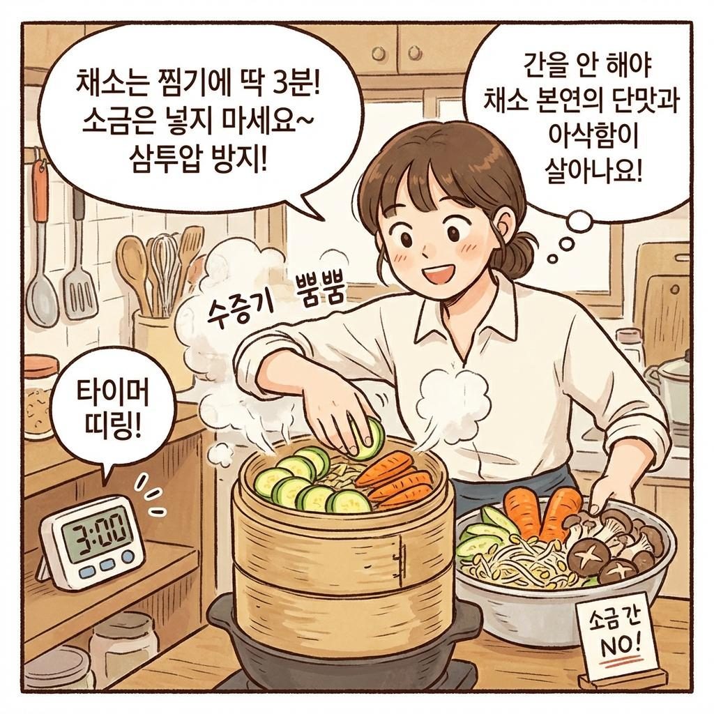 &nbsp;   [Illustration] Vegetables steaming in the steamer. AI-generated stock image.