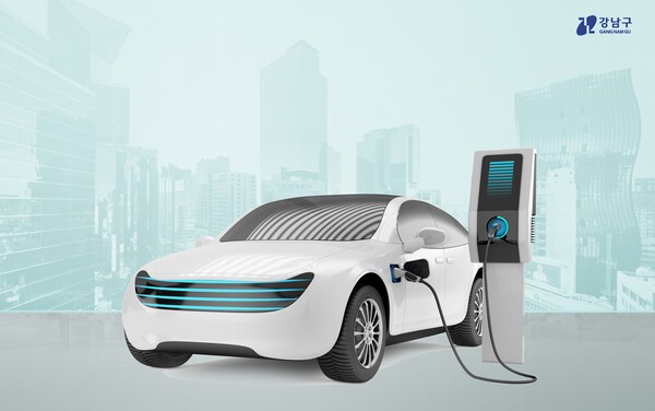 이미지 = 충전 중인 전기차